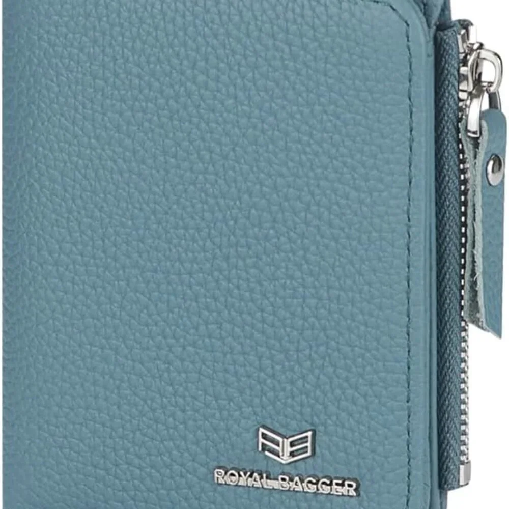 RFID Blocking Leather Wallet for Women Slim Bifold Coin Purse Fashionable